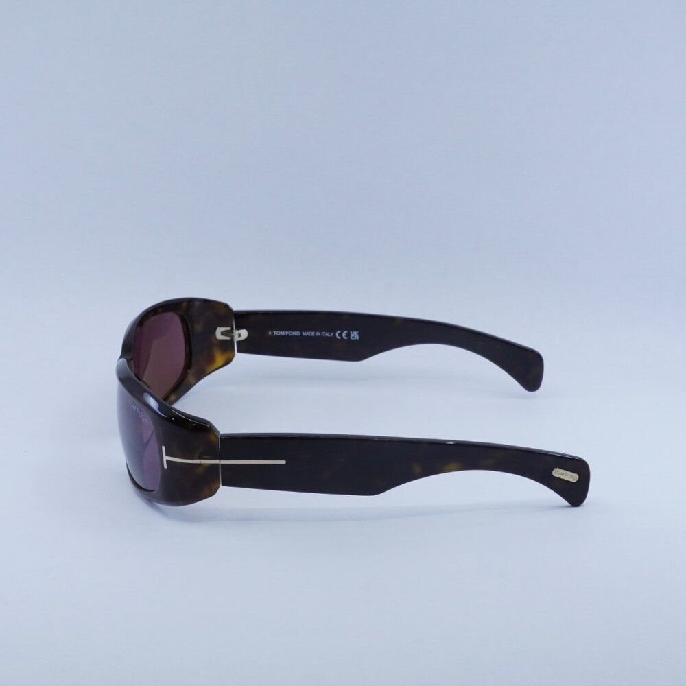🕶️ New Tom Ford Corey FT1064 52S Sunglasses -Dark Havana Frame, Bordeaux Lenses - Picture 5 of 10